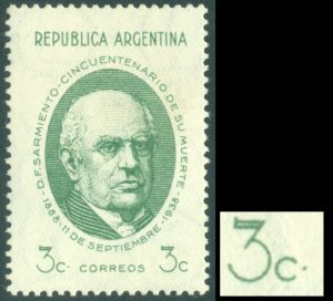 RA  818b - VARIEDAD: "3c" CON PUNTO, POS. 39(B)