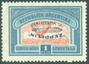 RA   662c - SOBRECARGA AZUL INVERTIDA, PAPEL INGLÉS