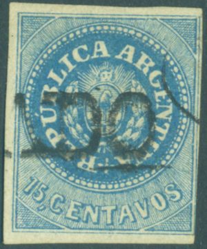 RA   9a - MATASELLO MENDOZA CERTIFICADO + CORREOS NACIONALES FRANCA EN ELIPSE. MUY BUEN ESTADO